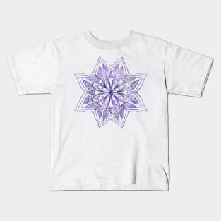 Purple Mandala Kids T-Shirt